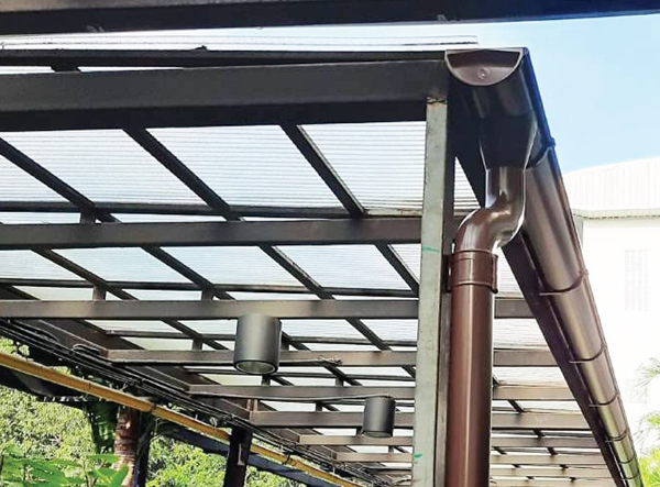 ผลงานรางน้ำฝนอัมพวา สมุทรสงคราม