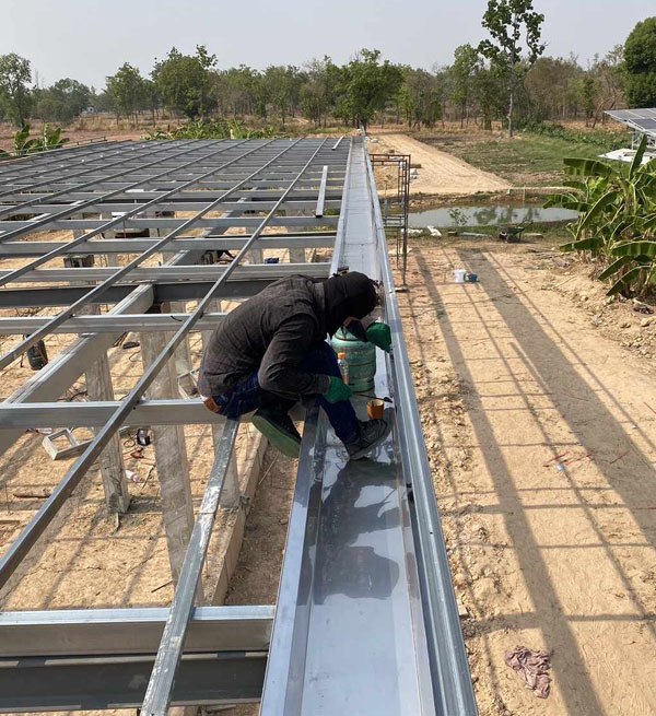 ผลงานรางน้ำฝนโพธาราม ราชบุรี