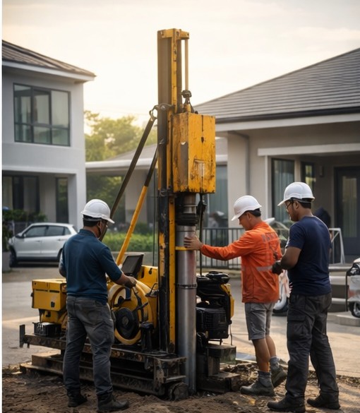 ผลงานตอกเสาเข็ม แก้บ้านทรุด รูปที่ 20